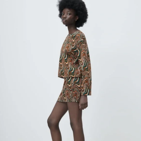 ZARA jacquard sweatshirt size medium - Picture 5 of 9